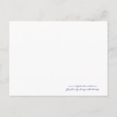 Little Navy Blue Sail Boat Baby Shower Einladung (Rückseite)