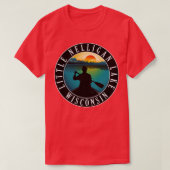 Little Nelligan Lake Wisconsin Canoeing T-Shirt (Design vorne)