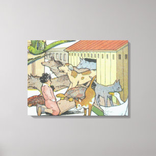 Little Nemo und einige Tierfreunde Leinwanddruck