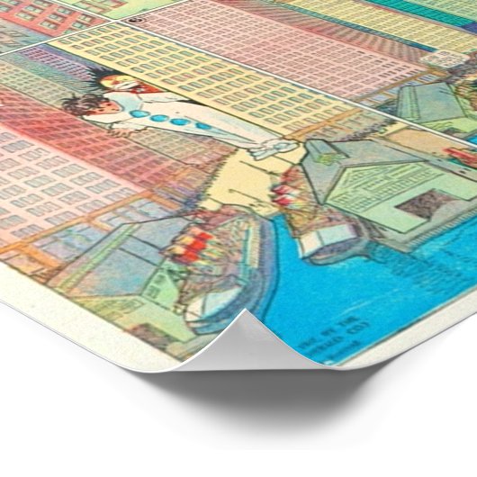 Little Nemo Vintag Comic Strip Poster (Ecke)