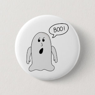 Little Niedlich Boo Ghost Button