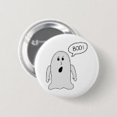 Little Niedlich Boo Ghost Button (Vorne & Hinten)