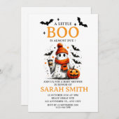 Little niedlich Boo ist fast Due Baby Dusche Einladung (Vorne/Hinten)