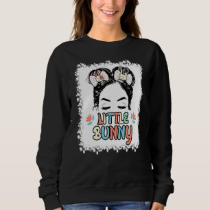 Little Niedlich Bunny Girl Face Happy Ostertag Sweatshirt
