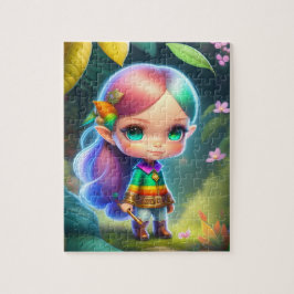 Little Niedlich Elf Girl Puzzle