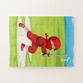 Little Ninja Boy Design Jigsaw Puzzle (Horizontal)