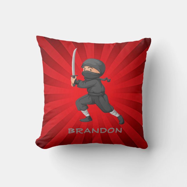 Little Ninja Design Throw Kissen (Vorderseite)