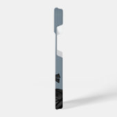 Little Ninja Peeking on Gray iPhone Hülle (Linke Seite)