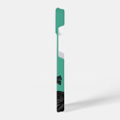 Little Ninja Peeking on Green iPhone Hülle (Linke Seite)