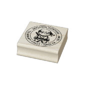 Little Ninja Round Address Gummistempel (Stempel)