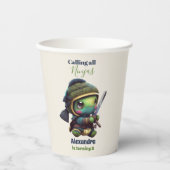 Little Ninja Turtle Kindergeburtstag Pappbecher (Vorderseite)