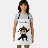 Little Ninja Typ Boy Niedlich Kids Personalisiert Schürze (Insitu)