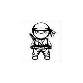 Little Ninja Warrior 1x1 Gummistempel (Prägung)