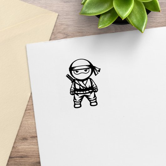Little Ninja Warrior 1x1 Gummistempel