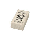 Little Ninja Warrior-Adresse Gummistempel (Stempel)