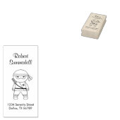 Little Ninja Warrior-Adresse Gummistempel (Stempel)