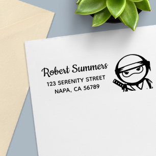 Little Ninja Warrior-Adresse Permastempel
