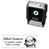 Little Ninja Warrior-Adresse Permastempel (Beispiel)