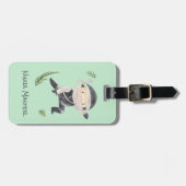 Little Ninja Warrior - Individuelle Name für Kinde Gepäckanhänger (Vorderseite horizontal)