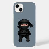 Little Ninja Warrior on Gray Case-Mate iPhone Hülle (Rückseite)