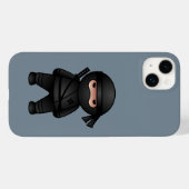 Little Ninja Warrior on Gray Case-Mate iPhone Hülle (Rückseite (Horizontal))