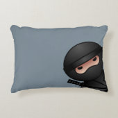 Little Ninja Warrior on Gray Dekokissen (Vorderseite)