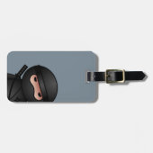 Little Ninja Warrior on Gray Gepäckanhänger (Vorderseite horizontal)