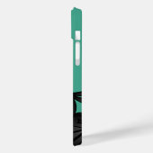 Little Ninja Warrior on Green Case-Mate iPhone Hülle (Rückseite / Links)