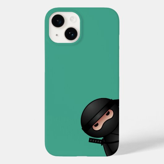 Little Ninja Warrior on Green Case-Mate iPhone Hülle (Rückseite)