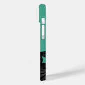 Little Ninja Warrior on Green Case-Mate iPhone Hülle (Rückseite / Links)