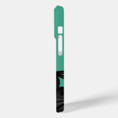 Little Ninja Warrior on Green Case-Mate iPhone Hülle (Rückseite / Links)