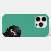 Little Ninja Warrior on Green Case-Mate iPhone Hülle (Rückseite (Horizontal))