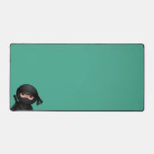 Little Ninja Warrior on Green Schreibtischunterlage (Vorderseite)