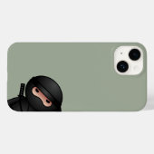 Little Ninja Warrior on Sage Green Case-Mate iPhone Hülle (Rückseite (Horizontal))