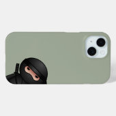 Little Ninja Warrior on Sage Green Case-Mate iPhone Hülle (Rückseite (Horizontal))