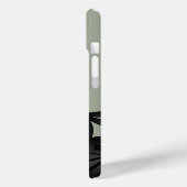 Little Ninja Warrior on Sage Green Case-Mate iPhone Hülle (Rückseite / Links)