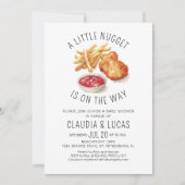 Little Nugget Baby Dusche Einladung (Vorderseite)