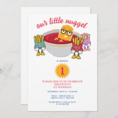 Little Nugget irgendein Alter Kleinkind Junge Gebu Einladung (Vorne/Hinten)