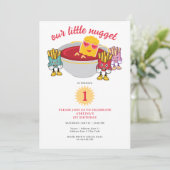 Little Nugget irgendein Alter Kleinkind Mädchen Ge Einladung (Stehend Vorderseite)