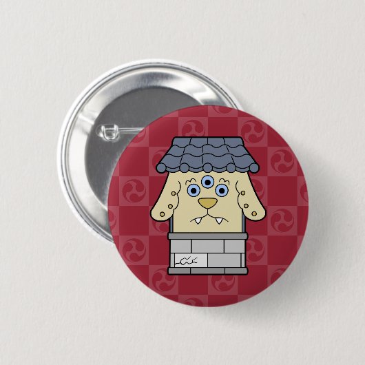 Little Nurikabe Yokai Button (Vorne & Hinten)