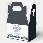 Little Officer Police Birthday | Personalized  Geschenkschachtel (Geöffnet)