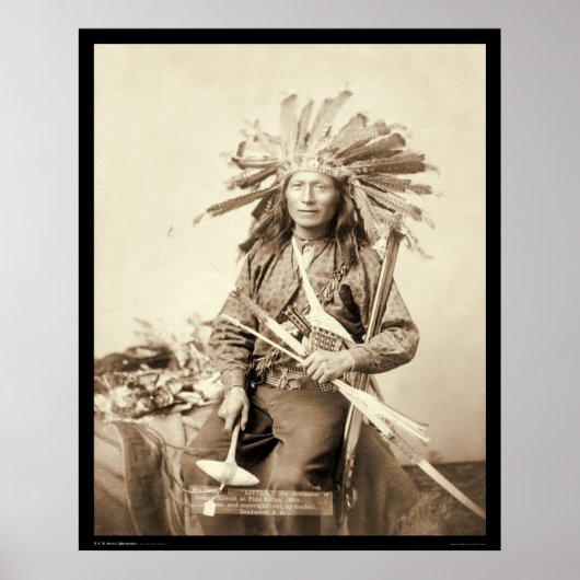 Little, Oglala Leader am Wounded Knee SD 1890 Poster (Vorne)