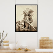 Little, Oglala Leader am Wounded Knee SD 1890 Poster (Küche)