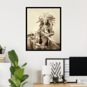 Little, Oglala Leader am Wounded Knee SD 1890 Poster (Heimbüro)