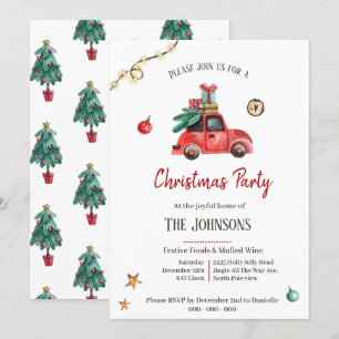 Little Old Red   Weihnachten Einladung