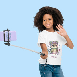 Little Ombre Owl Wasserfarbe T-Shirt