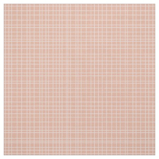 Little One Hand Drawn Grid - dusty apricot Stoff (Muster)