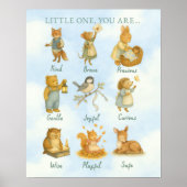 Little One, You Are Loved – Storybook Declaration Poster (Vorne)