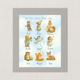 Little One, You Are Loved – Storybook Declaration  Poster