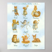 Little One, You Are Loved – Storybook Declaration  Poster (Vorne)